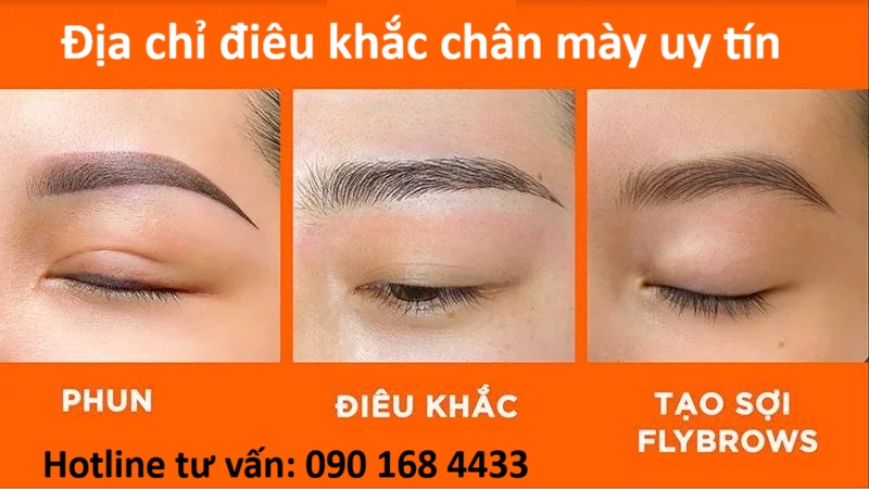 Địa chỉ điêu khắc chân mày uy tín - Hotline tư vấn: 0901684433
