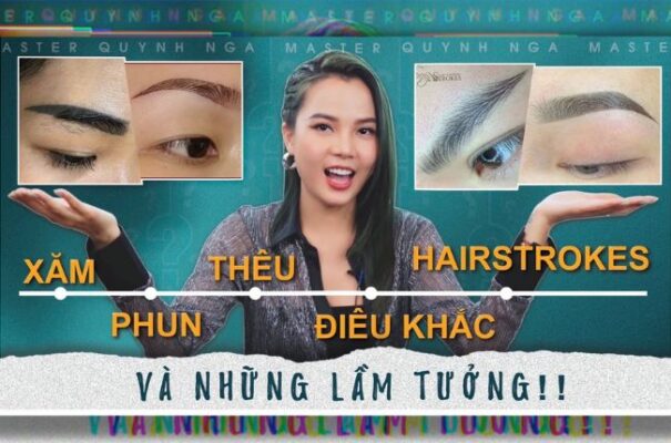 Phân biệt phun và xăm trong thẩm mỹ