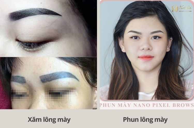 Phân biệt phun và xăm trong thẩm mỹ