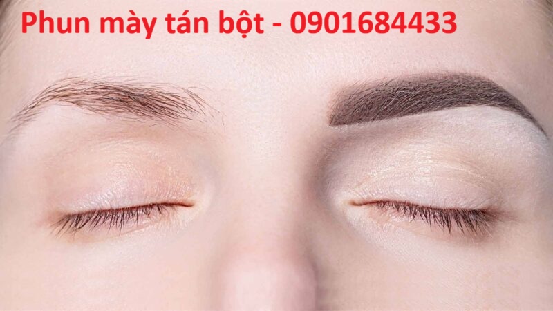 Phun mày tán bột giữ được bao lâu? - Hotline tư vấn: 0901684433