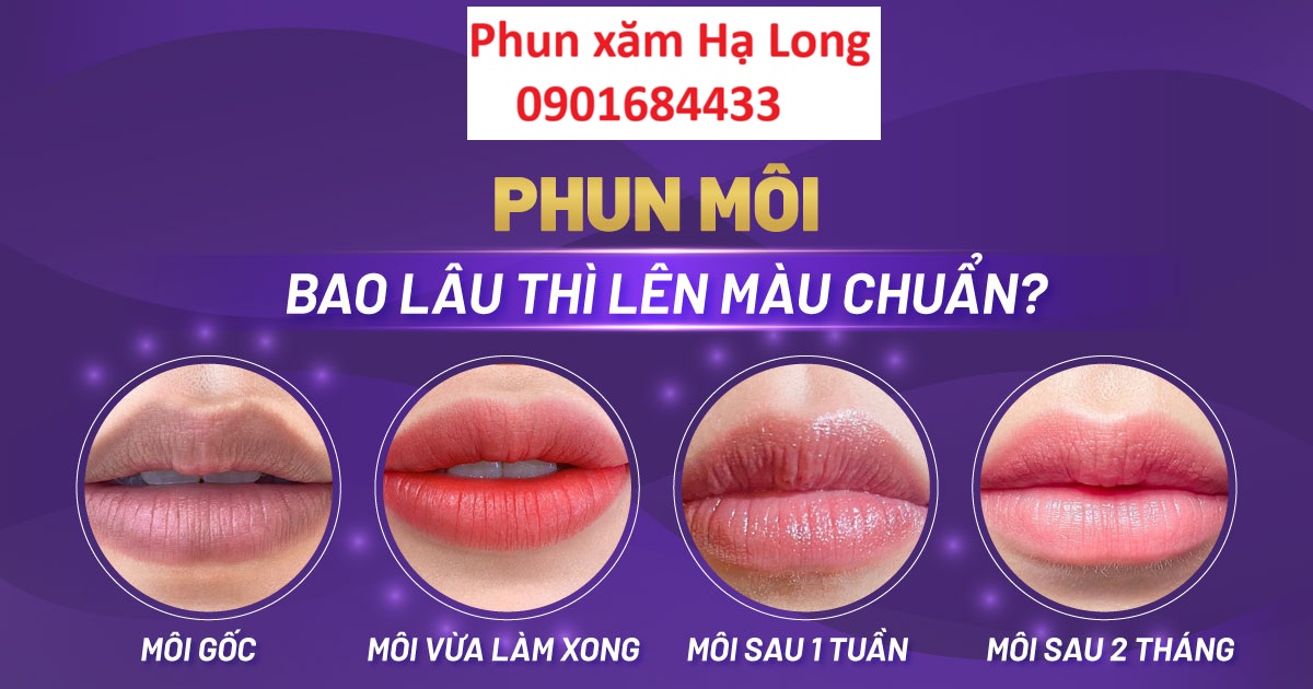Phun môi bao lâu thì lên màu đẹp - Hotline tư vấn: 0901684433