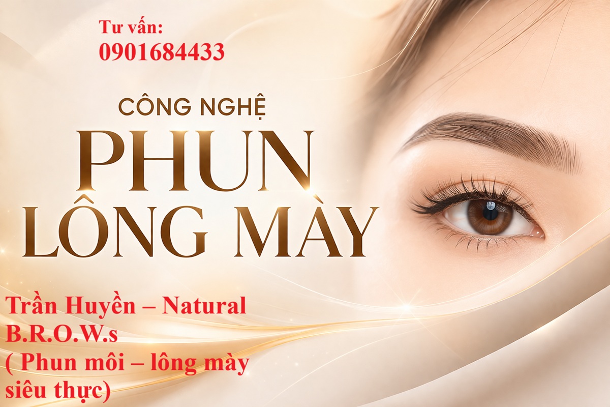 Công nghệ phun lông mày mới nhất - Tư vấn: 0901684433