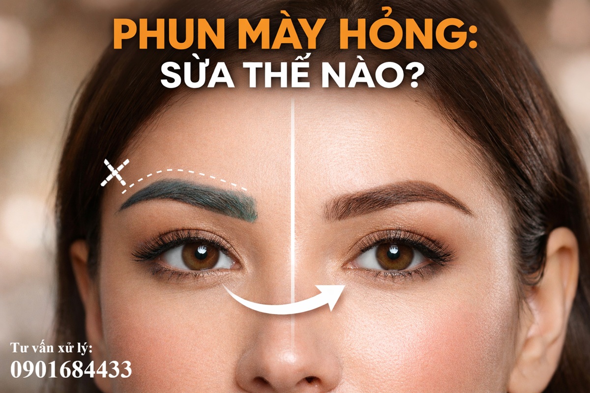 Phun mày bị hỏng sửa thế nào? Tư vấn xử lý: 0901684433