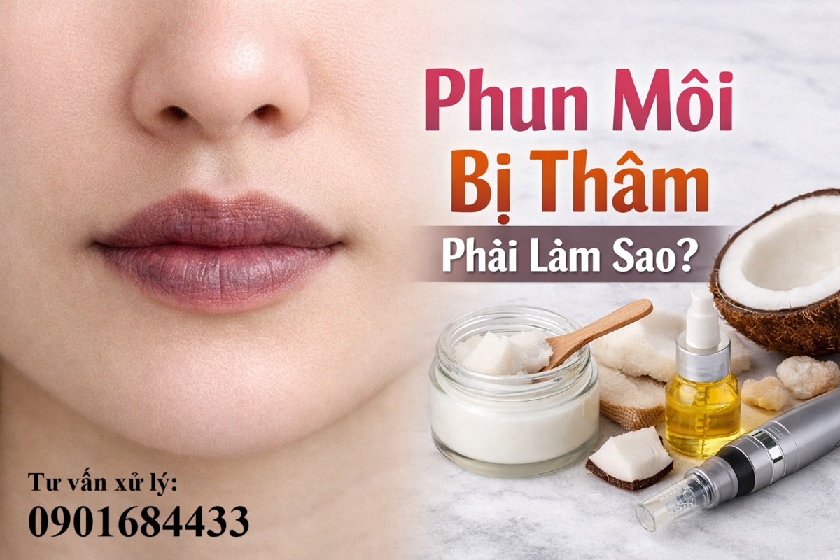 Phun môi bị thâm phải làm sao? - Tư vấn xử lý: 0901684433