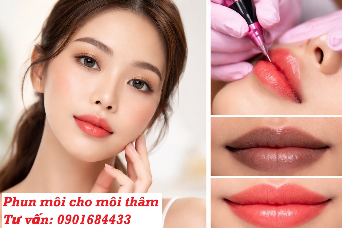 Phun môi cho môi thâm - Tư vấn: 0901684433