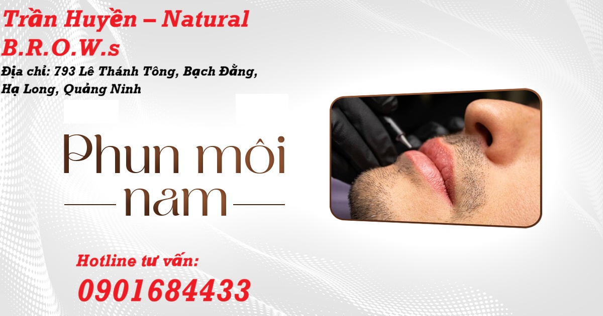 Phun môi cho nam - Giải pháp khử thâm môi nam - Tư vấn: 0901684433