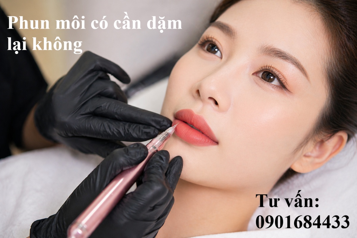 Phun môi có cần dặm lại không? - Tư vấn: 0901684433