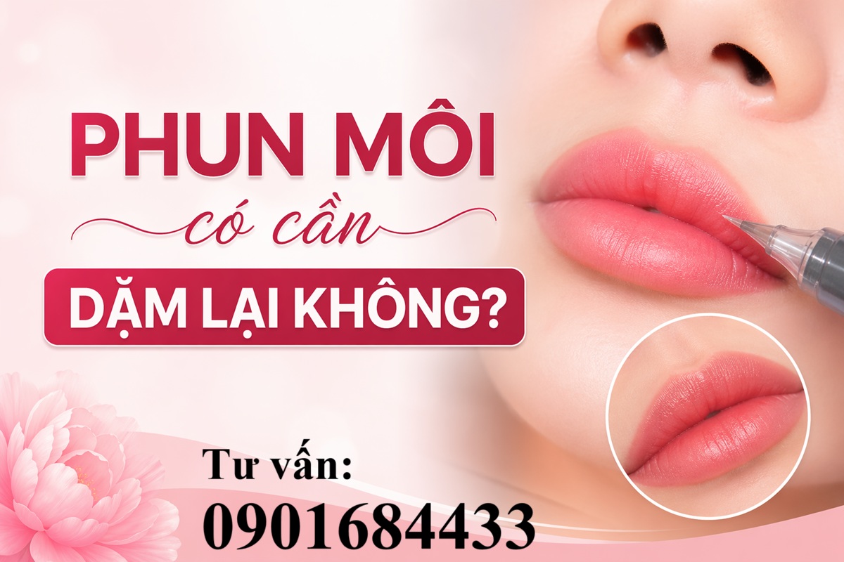 Phun môi có cần dặm lại không? - Tư vấn: 0901684433