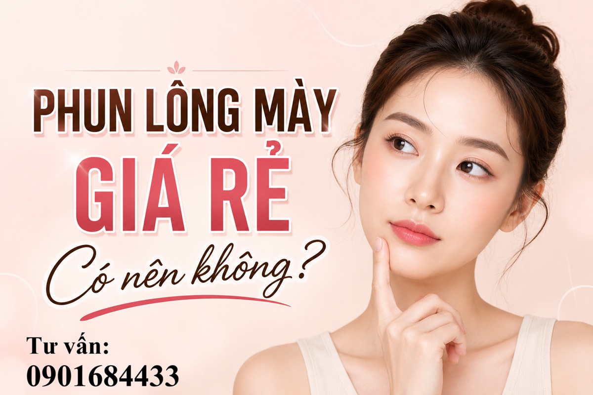 Phun lông mày giá rẻ có nên không? Tư vấn: 0901684433