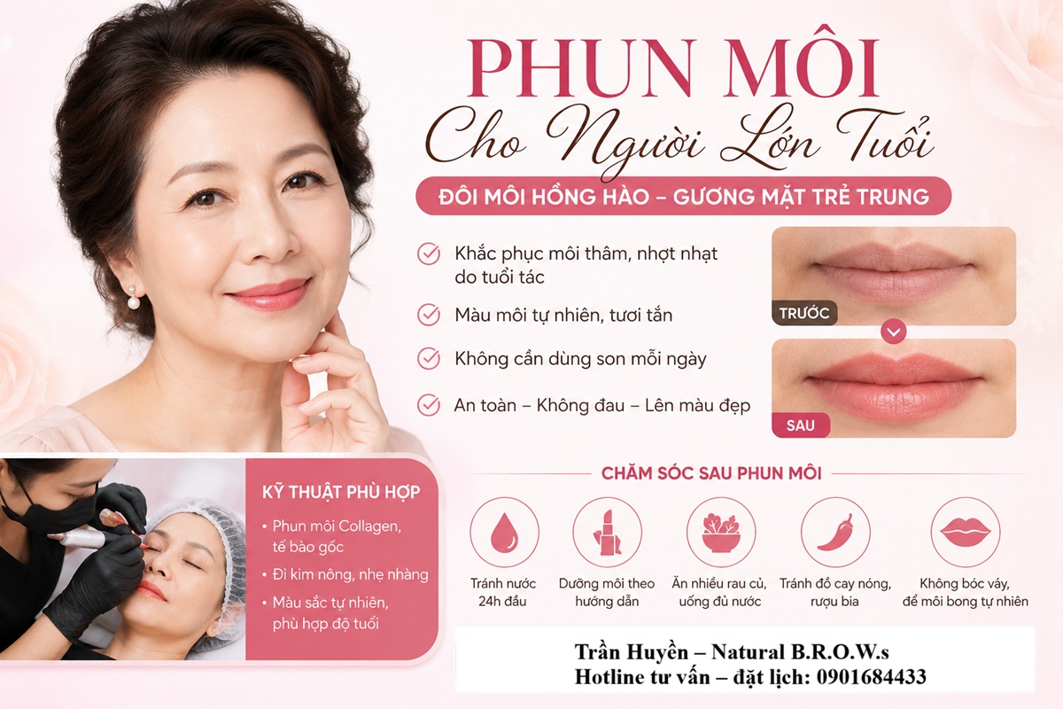 Phun môi cho người lớn tuổi - Tư vấn: 0901684433