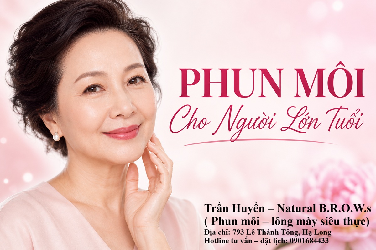 Phun môi cho người lớn tuổi - Tư vấn: 0901684433
