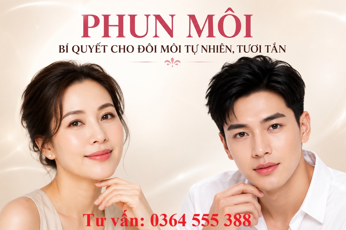Phun môi cho người trung tuổi - Tư vấn: 036455388